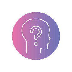 Ask  icons vector stock illustration