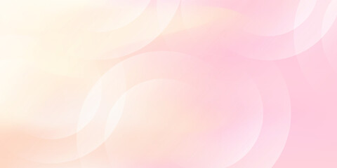 Banner background, pastel colorful, pink and orange gradations, circle abstract background, modern trendy design