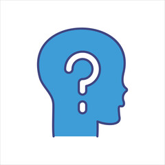 Ask  icons vector stock illustration