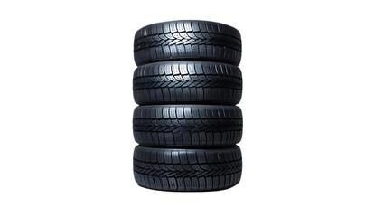 High-Quality PNG of Stock Tire Isolated