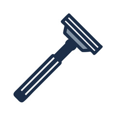Shaving Razor Blade with Sharp Edge Icon Design