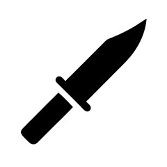 Survival Combat Knife with Tactical Blade Icon Design