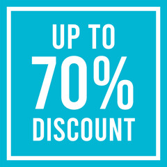 Special Offers Up To 70 Percent Off, Banner Templates, Special Offer Sales Discount Promotions. Vector Template Illustration.
