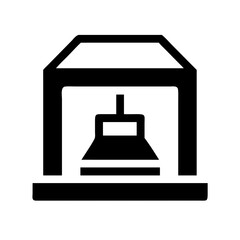 Test Chamber with Secure Protective Cover Icon Design