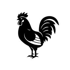 Gallic Rooster Symbol Shape Logo Icon