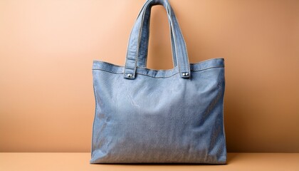 柔らかく温かみのあるマット背景と、素材のラフさを活かしたデニムトートが奏でるナチュラルな表情


