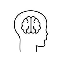 Mind body connection icons vector stock illustration