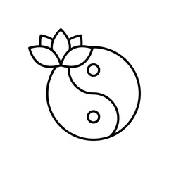 Tai Chi icons vector stock illustration
