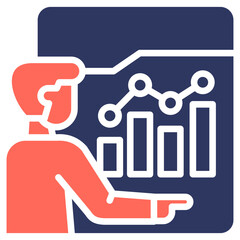 Business Transformation glyph color icon