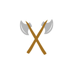 crossed axes vector illustration