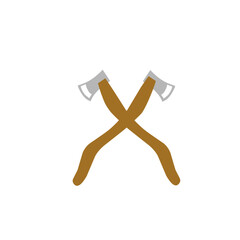 crossed axes vector illustration
