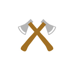 crossed axes vector illustration