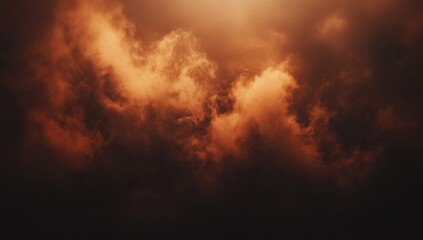 Obraz premium Dramatic, fiery cloudscape