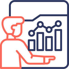 Business Transformation line color icon