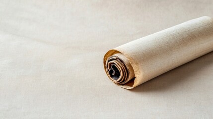 Textured Fabric Roll Close Up