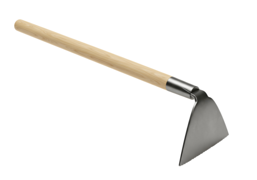 Gardening Hand Hoe with Wooden Handle Ideal for Weeding and Soil Cultivation - Powered by Adobe