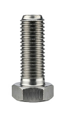 High-Resolution Image of a Hex Head Bolt Stainless Steel Fastener Detail
