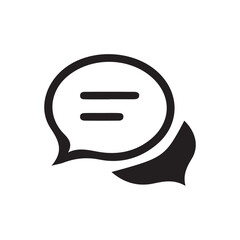 Comment icon speech bubble symbol Chat message icons. mobile, presentation, and logo design.
 vector illustration eps 10.
