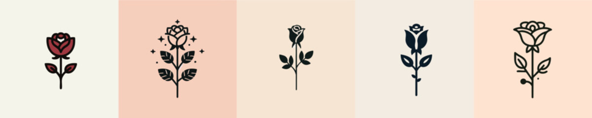 Illustration & vector of a rose flower