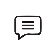 Comment icon speech bubble symbol Chat message icons. mobile, presentation, and logo design.
 vector illustration eps 10.

