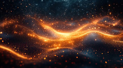 Abstract representation of energy flowing through interconnected lines