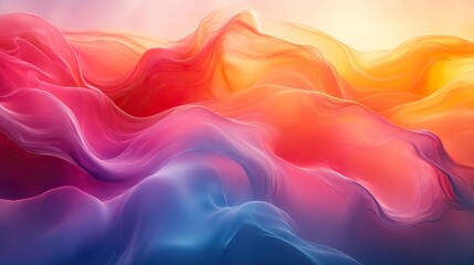 Obraz premium Abstract representation of unity through merging and blending colors