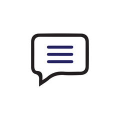 Comment icon speech bubble symbol Chat message icons. mobile, presentation, and logo design.
 vector illustration eps 10.
