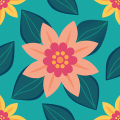 Fototapeta premium seamless floral pattern