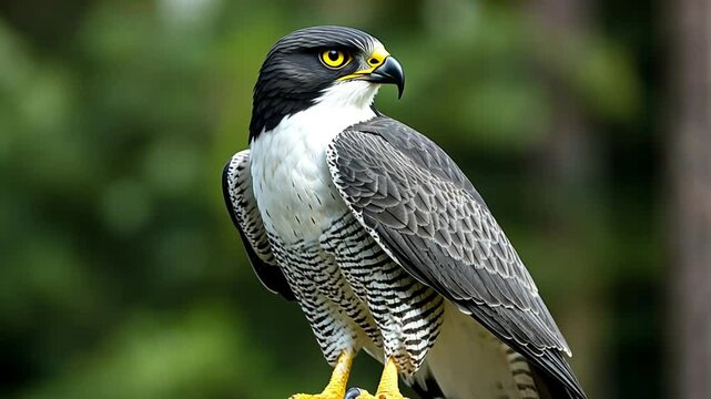 Majestic Peregrine Falcon in its natural habitat