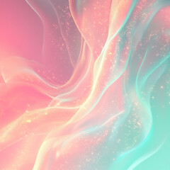 パステルカラーが織りなす流動的な抽象アート