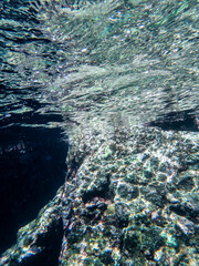 Cliff reef under the sea in Myanmar