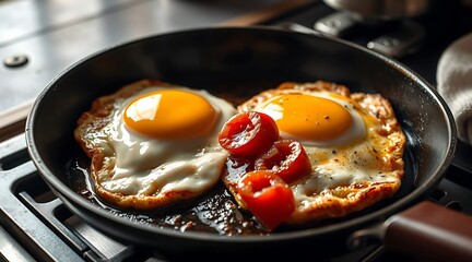 Sunny Side Up Eggs with Tomatoes: A Delicious and Nutritious Breakfast