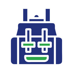 Minimalistic Rucksack Depiction with Simple Design