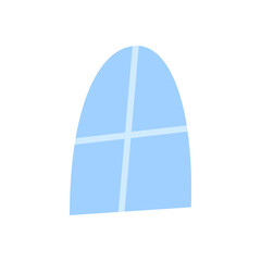 blue window illustration