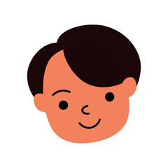 smiling boy cartoon illustration