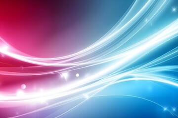 Naklejka premium Abstract Pink Blue Swirling Light Waves Background