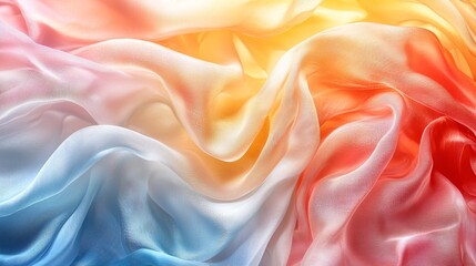 Fototapeta premium Colored silk fabric