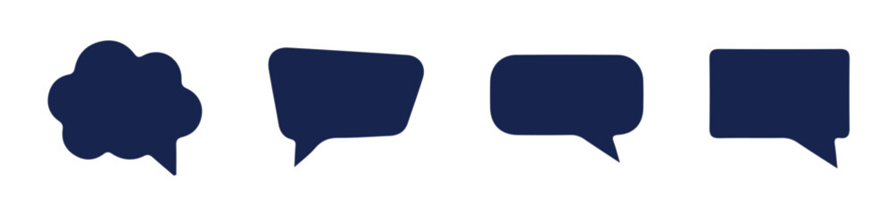 Message, sms, chat icons. Chat speech bubble icn. Chat message icon set.vector illustration  eps 10.
