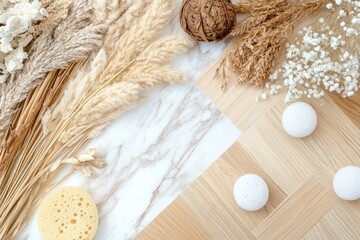 Natural Spa Decor Arrangement