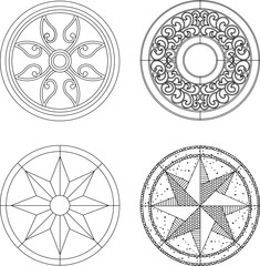 silhouette design vector illustration sketch background pattern art decoration ornament classic vintage modern abstract 