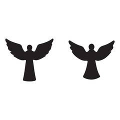 angel and devil vector