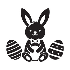 easter bunny with egg