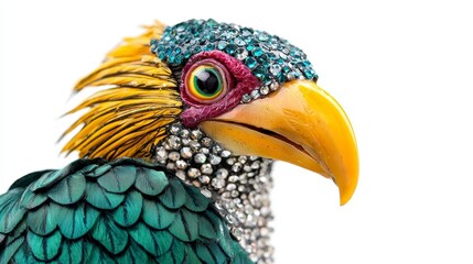 Fototapeta premium Colorful Ornate Bird Head