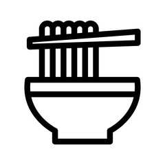 Ramen Icon Vector Symbol Design Illustration