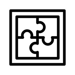 Puzzle Icon Vector Symbol Design Illustration