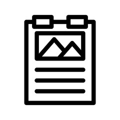 Poster Icon Vector Symbol Design Illustration