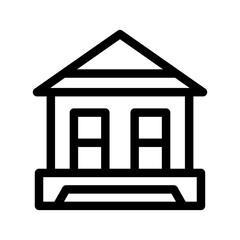 Bank Icon Vector Symbol Design Illustration