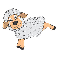 Cute Sheep Animal Cartoon