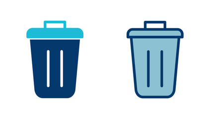 Trash icon vector isolated on white background. trash can icon. Delete icon vector