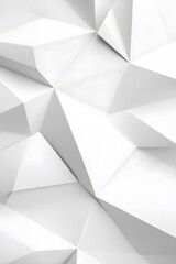 Obraz premium Abstract White Geometric Polygonal Background Texture